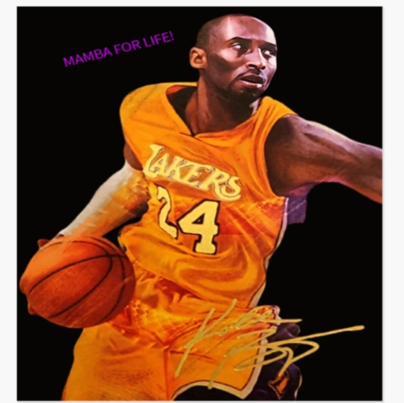 NEW!💯 SELF-CREATED KOBE BRYANT LAKERS 8.5x11 ULTRA GLOSSY BASKETBALL ART POSTER - Picture 4 of 4